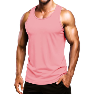 Débardeur athlétique pour homme en polyester doux, respirant, léger, confortable pour le mouvement, toucher lisse, extensible, forme moderne - Product Image 1