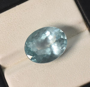 14. 5X11.5X8mm Oval AA Calidad Flawless Genuine Aquamarine Oval Impresionante Alta calidad Blue Aquamarine Faceted Oval Cut Stone - Product Image 3