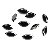 Diamant naturel fantaisie noir opaque taille marquise 8 x 4 mm, calibré, pour la création de bagues, pendentifs, boucles d'oreilles et colliers sur mesure
