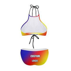 Custom 2 Piece Swimsuits for Women Custom Own Design High Quality Swimsuits for Women 2024 Wholesale Plus Size <b>Bikini</b> Swimsuit - Product Image 5