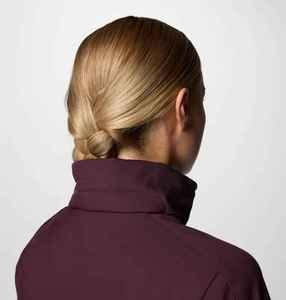 Chaqueta de Forro Polar con Capucha para Mujer, Cierre de Cremallera, Resistente al Viento, para Otoño, Color Sólido, Material de Poliéster, Chaqueta Softshell - Product Image 5