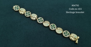 Bracelet Kundan Sovereign plaqué or, pierres Kundan, laiton, bijoux ethniques Kundan pour mariage et fêtes. - Product Image 2