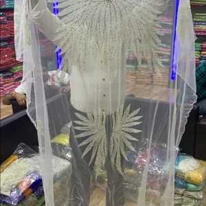 Vestido de gala mini formal con cuentas hechas a mano, corte imperio, ecológico, con dobladillo y forro de algodón modal, panel ODM - Product Image 3