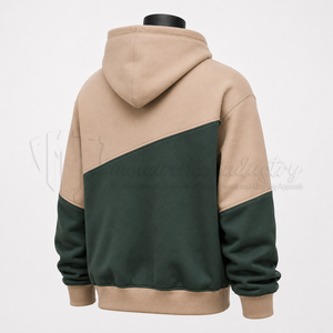 Sudadera con Capucha Personalizada con Bloques de Color, Sudadera Oversize Estilo Urbano, Sudadera Casual Unisex, Fabricante de Ropa OEM ODM - Product Image 4