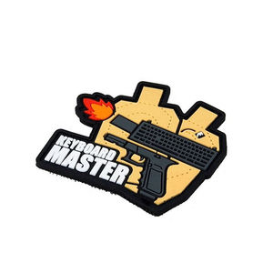 Patch en caoutchouc 3D Keyboard Master, design en relief, à coller, pour cadeaux - Product Image 4