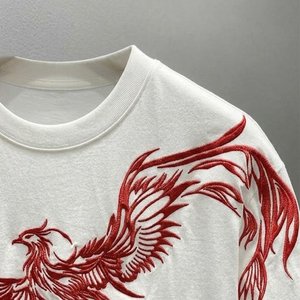 Nouveau T-shirt décontracté pour homme à manches courtes, personnalisé avec logo, blanc, 100 % coton et polyester, respirant, style streetwear estival - Product Image 3