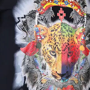 T-shirts pour hommes de qualité supérieure, coupe ajustée, taille plus, en tissu 100% coton de couleur noire, fabriqués par le fabricant d'origine, qualité de luxe - Product Image 5