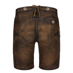 Shorts en cuir Lederhosen pour homme de qualité supérieure, style bavarois traditionnel, uni, décontracté, écologique, avec un design rustique classique - Product Image 6