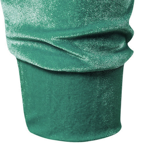 Sudadera con Capucha de Terciopelo para Hombre, Diseño Color Block Verde, Negro y Blanco, Estilo Casual, Corte Regular, para Otoño - Product Image 4