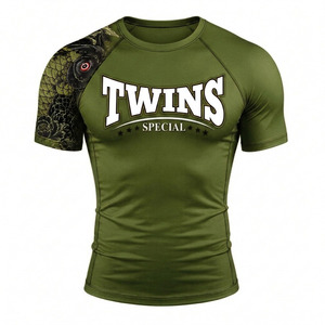 Camiseta de Compresión con Gráfico de Pez Koi, Manga Corta, para Entrenamiento Deportivo, Fitness, Artes Marciales y Gimnasio, para Hombre - Product Image 6