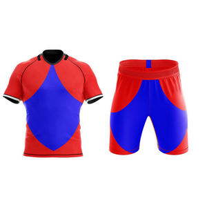Uniforme de Rugby Deportivo Personalizado de Alta Calidad con Color y Logotipo, Conjunto de Camiseta y Pantalones Cortos de Rugby Hechos en Fábrica para Unisex - Product Image 4