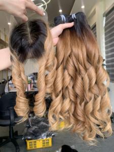 Extensions de cheveux humains vierges Remy vietnamiens en gros, tissage simple rebondissant, non traités, 100g - Product Image 6