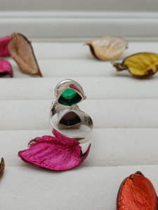 Bague multi-pierres avec pierre de quartz naturel et Druzy | Bague en argent sterling 925 pour femme | Anniversaire, mariage | Vente en gros - Product Image 2