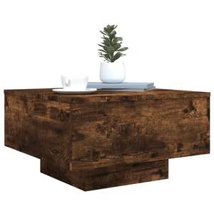 Tavolino da Caffè Compatto in Legno Ingegnerizzato di Rovere Affumicato, Design Basso - Product Image 6