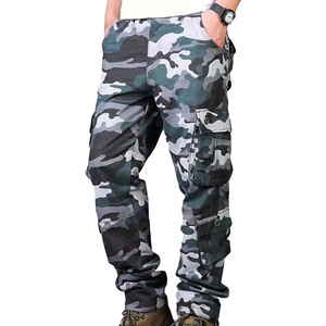Venta Directa de Fábrica, Pantalones Cargo para Hombre, Nuevo Diseño Multibolsillos, Color Liso - Product Image 4