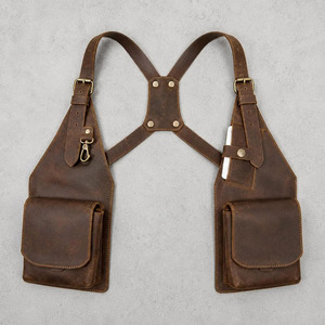 Sac à bandoulière en cuir de haute qualité avec sangle détachable et réglable pour les aventures en plein air, couleurs et tailles personnalisables - Product Image 3
