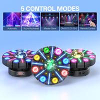 Projecteur DJ à tête mobile 150W à 8 bras, télécommande, effet faisceau LED, DMX512, éclairage rotatif pour mariage, fête, scène, club