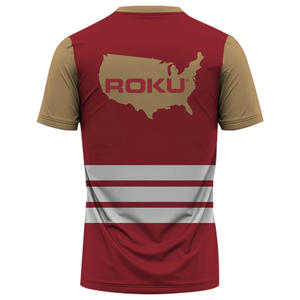 Camisetas atléticas personalizadas de algodón 100% para hombre, camisetas con patrón sólido de sublimación de tinte completo, UNIFORMES DE EQUIPO personalizados - Product Image 2