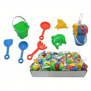 Set di giocattoli da spiaggia con secchio, paletta e stampo 47x13.5x32.5 cm per bambini, per giocare all'aperto - Product Image 2
