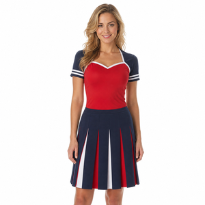 Uniformes de Animadoras al por Mayor, Tela Transpirable con Brillo, Uniformes de Animadoras para Equipos Escolares - Product Image 2
