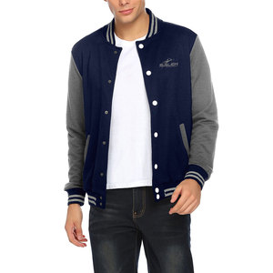 Chaqueta Varsity de Alta Calidad con Interior Suave, Detalles de Punto Acanalado y Apariencia Casual Moderna - Product Image 1