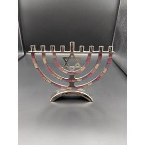 Majestic Menorah Candle Holders Premium Decorative Religious Festival Ornament Elegant Handmade Metal Home <b>Table</b> Display Collect - Product Image 5