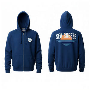 Sweat à capuche pour homme en coton 100% pour commande en gros, couleur unie, décontracté, sportif, avec impression graphique personnalisée, idéal pour l'hiver - Product Image 1