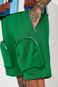 กางเกงขาสั้นคาร์โก้แฟชั่นผู้ชาย กางเกงขาสั้นแบบสั่งทำพิเศษ กางเกงขาสั้นโอเวอร์ไซส์ มีกระเป๋าคาร์โก้ OEM กางเกงขาสั้นระบายอากาศสำหรับผู้ชาย - Product Image 2