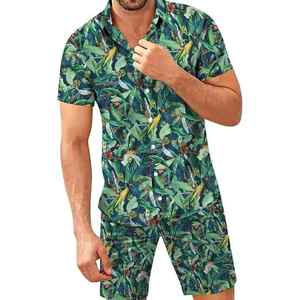 Ensemble léger pour homme GENERSA SPORTS : T-shirt à manches courtes en velours côtelé noir uni à col ras du cou et short à taille élastique - Product Image 5
