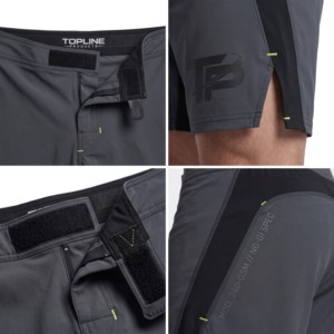 Shorts MMA pour hommes Topline Products, coupe athlétique, tissu respirant, spandex et nylon, vêtements d'arts martiaux mixtes - Product Image 4