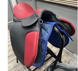Silla de Montar Inglesa Acolchada Rosa de Calidad Premium, Silla de Salto para Caballo, Silla de Resistencia Más Vendida, Hecha de Cuero con Estructura de Plástico MV-ES 641 - Product Image 4