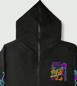 Sweat à capuche unisexe streetwear surdimensionné en molleton avec impression de logo DTF personnalisée, en coton épais, pull tendance pour l'hiver - Product Image 3