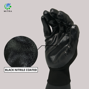 Gants de sécurité GEKKO, revêtement PU, poignet tricoté, antidérapants, texture micro-diamantée en relief, usage général, épaisseur 10 mil, sans latex, 10 pouces - Product Image 5