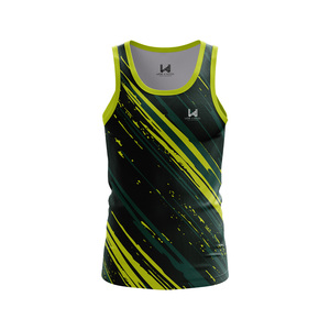 Débardeurs Homme Personnalisables à Col Rond en Polyester Léger Séchage Rapide, Style Vintage, Haute Qualité, pour le Sport et les Loisirs d'Été - Product Image 1