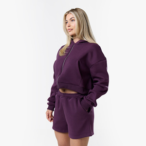 Wholesale <b>High</b> Quality Summer Women's Solid Sleeveless Strapless Polyester/Cotton 2 Piece Short Sets Knit Crop Shirt Shorts - Product Image 6