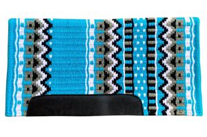 Couverture de selle western haut de gamme faite à la main en laine de Nouvelle-Zélande pour chevaux de performance, idéale pour le plaisir et la pratique de l'équitation en arène. - Product Image 3