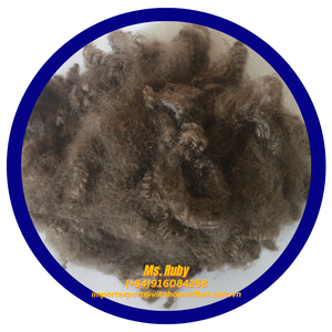 Fibres courtes 100% polyester 15D HS marron, écologiques, recyclées GRS, style creux fin 7D, meilleures ventes, pour oreillers et jouets en filage brut 3D - Product Image 2