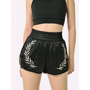 Pantalones Cortos de Muay Thai para Mujer, Precio de Fábrica, Venta al por Mayor, para Artes Marciales, Lucha, MMA, Kickboxing, Boxeo - Product Image 1