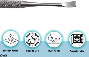 Professional Stainless Steel Dental Scraper Plaque Removal Tool | Double Ended Tartar & Calculus Remover for Dentist, Home & Pet - Product Image 2
