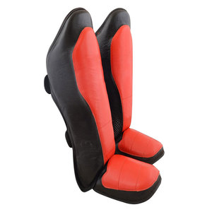 Espinilleras Profesionales de Cuero, Ligeras y Resistentes a Impactos, para Entrenamiento, Equipo Deportivo de Alta Protección y Densidad - Product Image 1