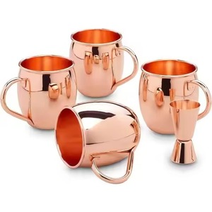 Luxury Drinkware <b>Copper</b> Mug Moscow Mule <b>Cup</b> Polished Finish for Bar Kitchen Restaurant Cocktail Serving - Product Image 1