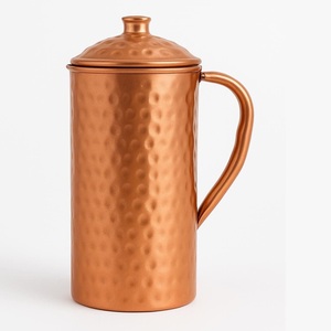 Traditional Handcrafted <b>Copper</b> Beverage Carafe Collection Decorative Antique Finish <b>Copper</b> Water Jug - Product Image 6