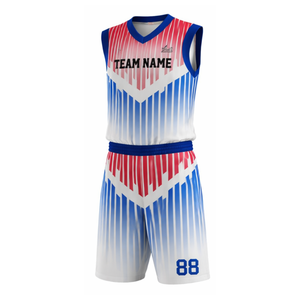 Uniforme de Baloncesto Personalizado OEM, Conjunto de Camiseta y Pantalones Cortos de Baloncesto de Secado Rápido para Equipos - Product Image 4