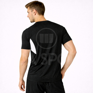 เสื้อยืดออกกำลังกายผู้ชายแบบ OEM สั่งทำได้ ผ้าฝ้ายผสมไม้ไผ่ น้ำหนักเบา แห้งเร็ว สำหรับฟิตเนส ยิม ฝึกซ้อม ออกกำลังกาย  รับผลิตแบรนด์ส่วนตัว - Product Image 4