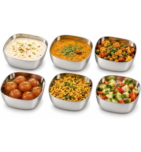 Tazón para Servir Alimentos de Acero Inoxidable de Calidad de Exportación, Vajilla Metálica Pulida Premium para Compradores Globales de Restaurantes, Hoteles y Servicios de Catering - Product Image 4