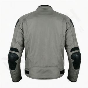 แจ็คเก็ตหนังแท้สำหรับขี่มอเตอร์ไซค์คุณภาพดีที่สุดสำหรับผู้ชาย รุ่นใหม่ล่าสุดสำหรับฤดูหนาว พร้อมแผ่นป้องกันที่ถอดออกได้ สามารถสั่งทำได้ - Product Image 2