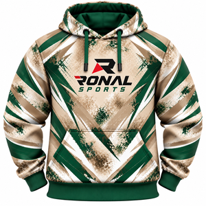 Venta al por mayor de fábrica: Sudaderas con capucha lisas de poliéster personalizables con logo para hombre, ideales para estampar, sudaderas oversize en la mejor oferta 2026 - Product Image 1
