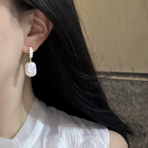 Pendientes de Perlas de Agua Dulce Coloridas con Forma de Corazón Barroco, Efecto de Luz Intenso, Moda Popular para Mujer - Product Image 4