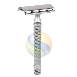 Nouveau rasoir de sécurité personnel à double tranchant en acier inoxydable de haute qualité avec lame remplaçable - Product Image 1