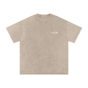 T-shirt décontracté respirant d'été à coupe ample et épaules tombantes - Product Image 4